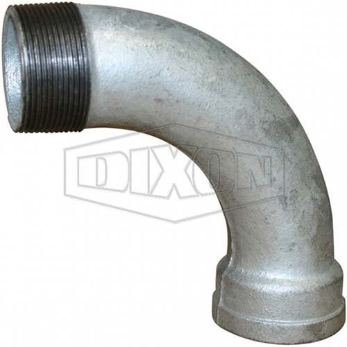 Dixon 1" (25mm) 90° Screwed M/F Bend BSP Galvanised Malleable Iron