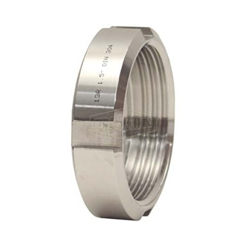 Dixon 1" Sanitary Fitting DIN Round Nut 304 Stainless Steel 13R-G100DIN