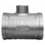 Dixon 100 x 100 x 25mm Standard Roll Grooved Tee Coupled W/ BSP Outlet - Galv1