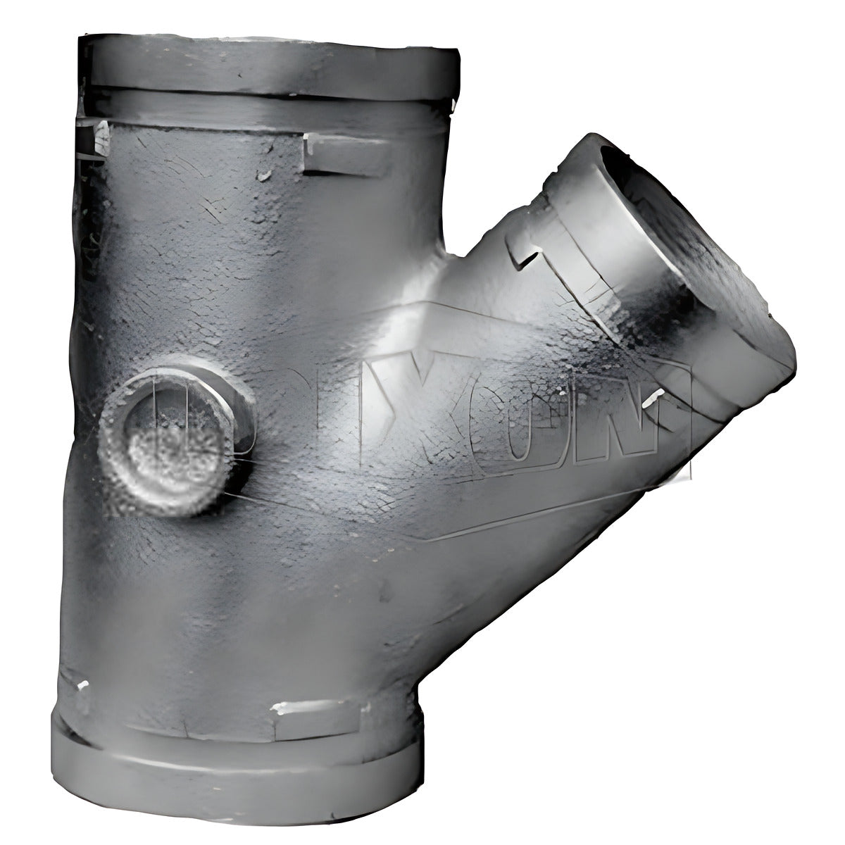 Dixon 100 x 100 x 80mm Roll Grooved Reducing Offset Tee - Galvanised