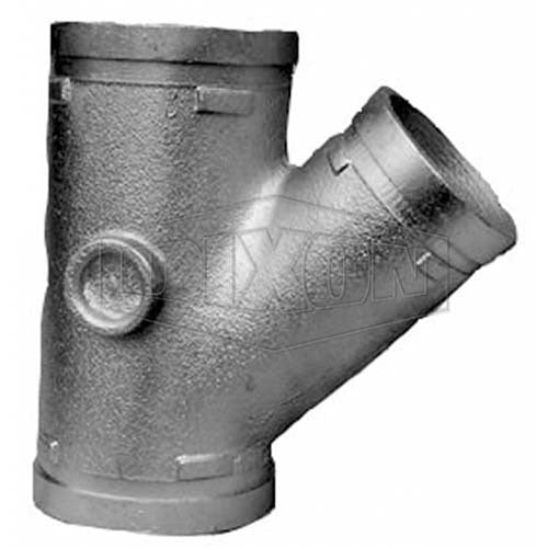 Dixon 100 x 100 x 80mm Roll Grooved Reducing Offset Tee - Galvanised - AIMS Industrial Supplies