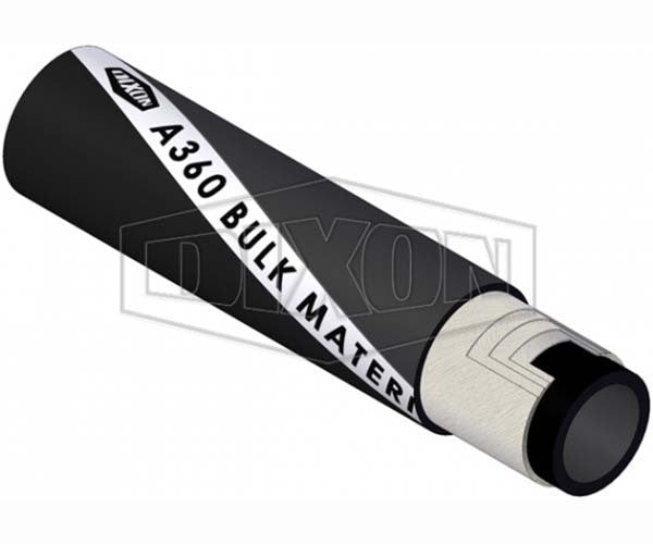 Dixon 102mm x 20m Rubber Material Handling Dry Bulk Hose Black A36010020