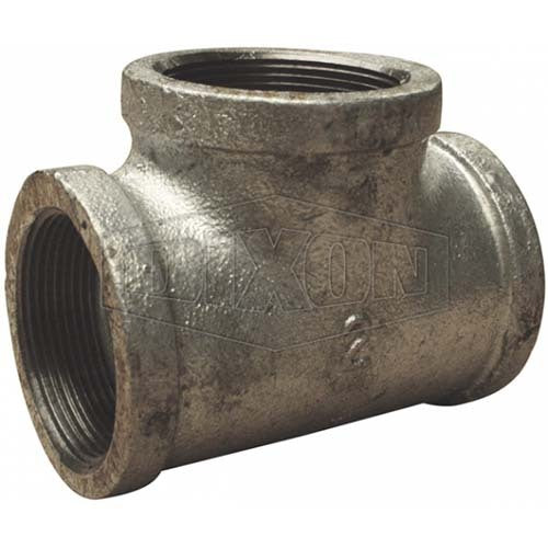 Dixon 1/2" (15mm) Equal Tee BSP Screwed Female Galvanised Malleable Iron