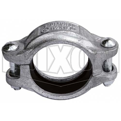 Dixon 2-1/2" (65mm) Roll Grooved Rigid Coupling - Galvanised FWG-402R-76