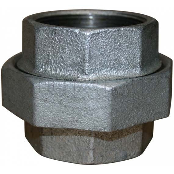 Dixon 2" (50mm) Screwed Union Female x Female BSP Galvanised Malleable Iron