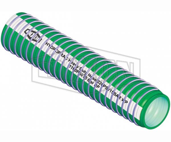 Dixon 200mm x 5m Composite Hydrofrac HD Suction & Delivery Hose Olive Green CODEFRAC200