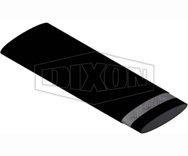 Dixon 204mm x 20m Rubber Layflat Hose Black - ORO200020