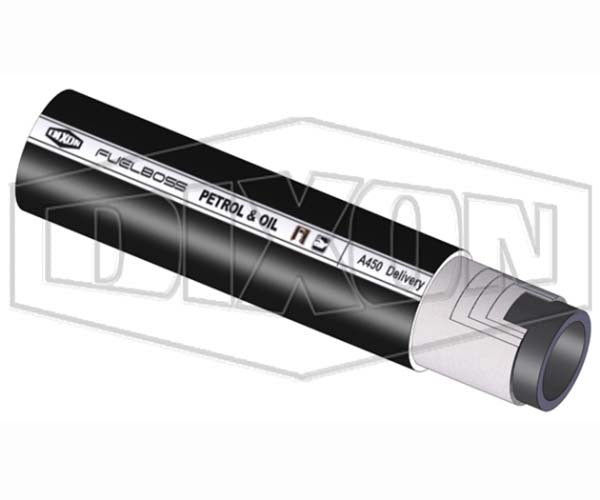 Dixon 20mm x 20m Rubber Petrol & Oil Delivery Hose Black A45002020