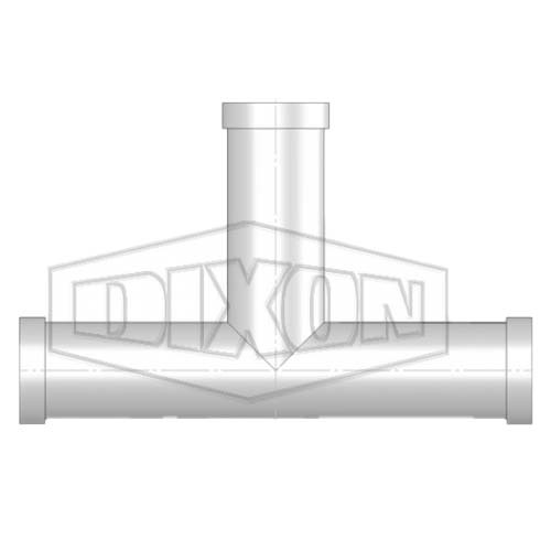 Dixon 3" (80mm) Shouldered Equal Tee Galvanised Mild Steel 08/048/05/002T