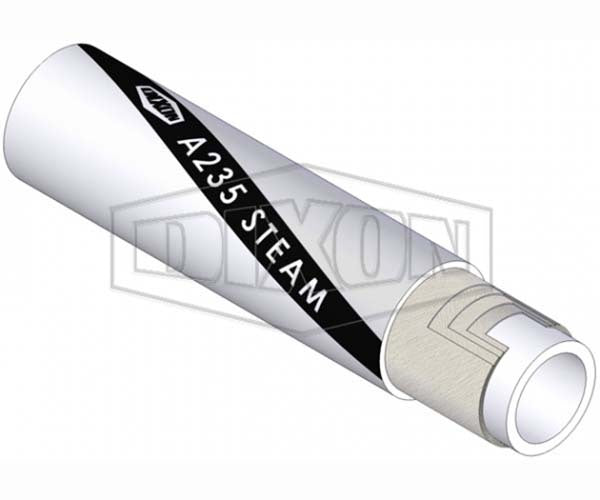 Dixon 38mm x 10m Rubber Steam Hose Fabric Reinforced Black A235040B