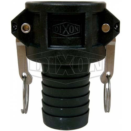 Dixon 40mm Polypropylene Standard BSP Cam & Groove Type C Coupler x Hose Shank