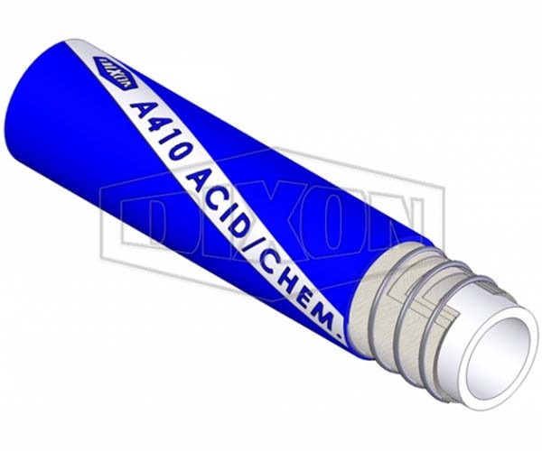 Dixon 51mm x 5m Rubber UHMW Polyethylene Suction & Delivery Chemical Hose Blue A410050