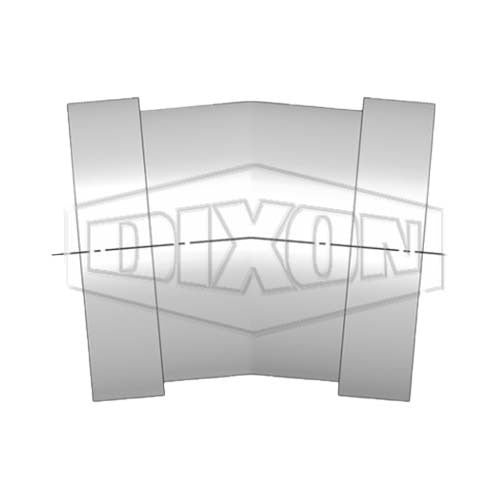Dixon 6" (150mm) Shouldered End 10° Setting Piece Galvanised Mild Steel
