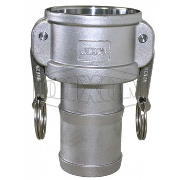 Dixon 65mm Stainless Steel BSP Cam & Groove Type C Coupler x Hose Shank