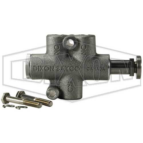 Dixon Air Interlock Valve Button Plunger Heavy Duty Pneumatic 1" - Aluminum - AIMS Industrial Supplies
