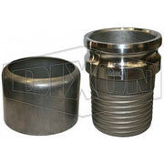 Dixon Aluminium Scroll Tail Camlock Type E Adaptor x Hose Shank W/ Ferrule - AIMS Industrial Supplies