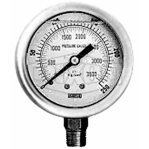 Dixon Anfo Loader 1/4" BSP Replacement Pressure Gauge 0 - 1000 PSI - AIMS Industrial Supplies