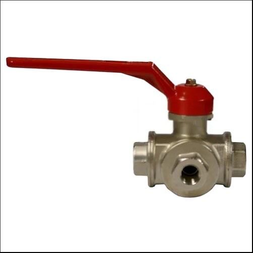 Dixon Brass Ball Valve 3 - Way Female Thread BSP - AIMS Industrial Supplies