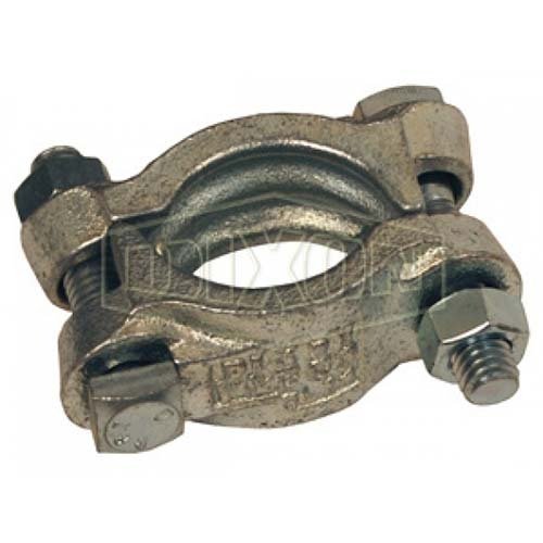 Dixon Double Bolt Clamp Without Saddles Plated Iron - AIMS Industrial Supplies
