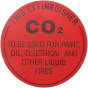 Dixon EXT-CO2SIGN 190mm x 190mm CO² Identification Sign - AIMS Industrial Supplies