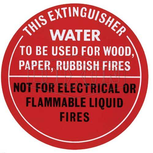 Dixon EXT-WATERSIGN 190mm x 190mm 	Water Identification Sign1
