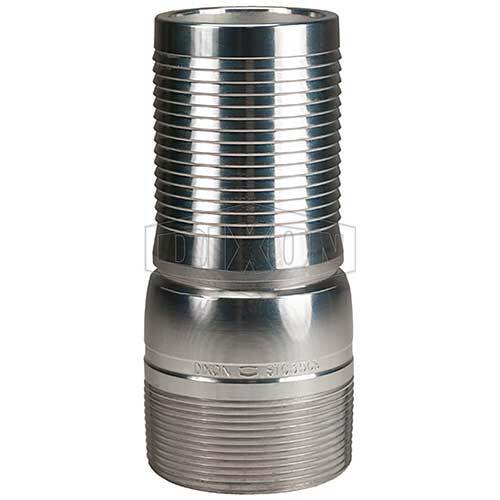 Dixon King Crimp Style Combination Nipple Threaded End 4" Hose ID - AIMS Industrial Supplies