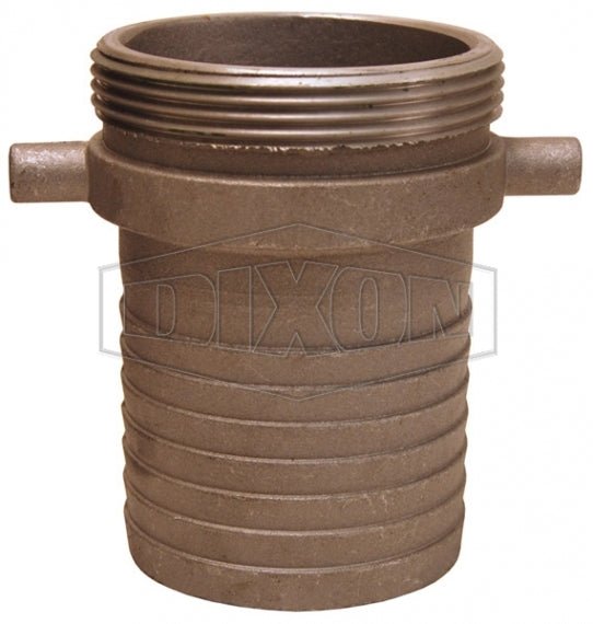 Dixon King Short Shank Nut & Tail Male Coupling BSPT - Brass - AIMS Industrial Supplies