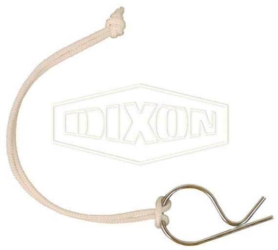 Dixon Lanyard with Carbon Steel Clip for Boss - Lock Couplings - AIMS Industrial Supplies