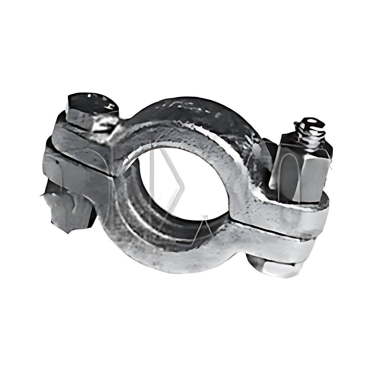 Dixon Minsup Double Bolt Clamp with Saddle SG Iron, 1/2" to 1"