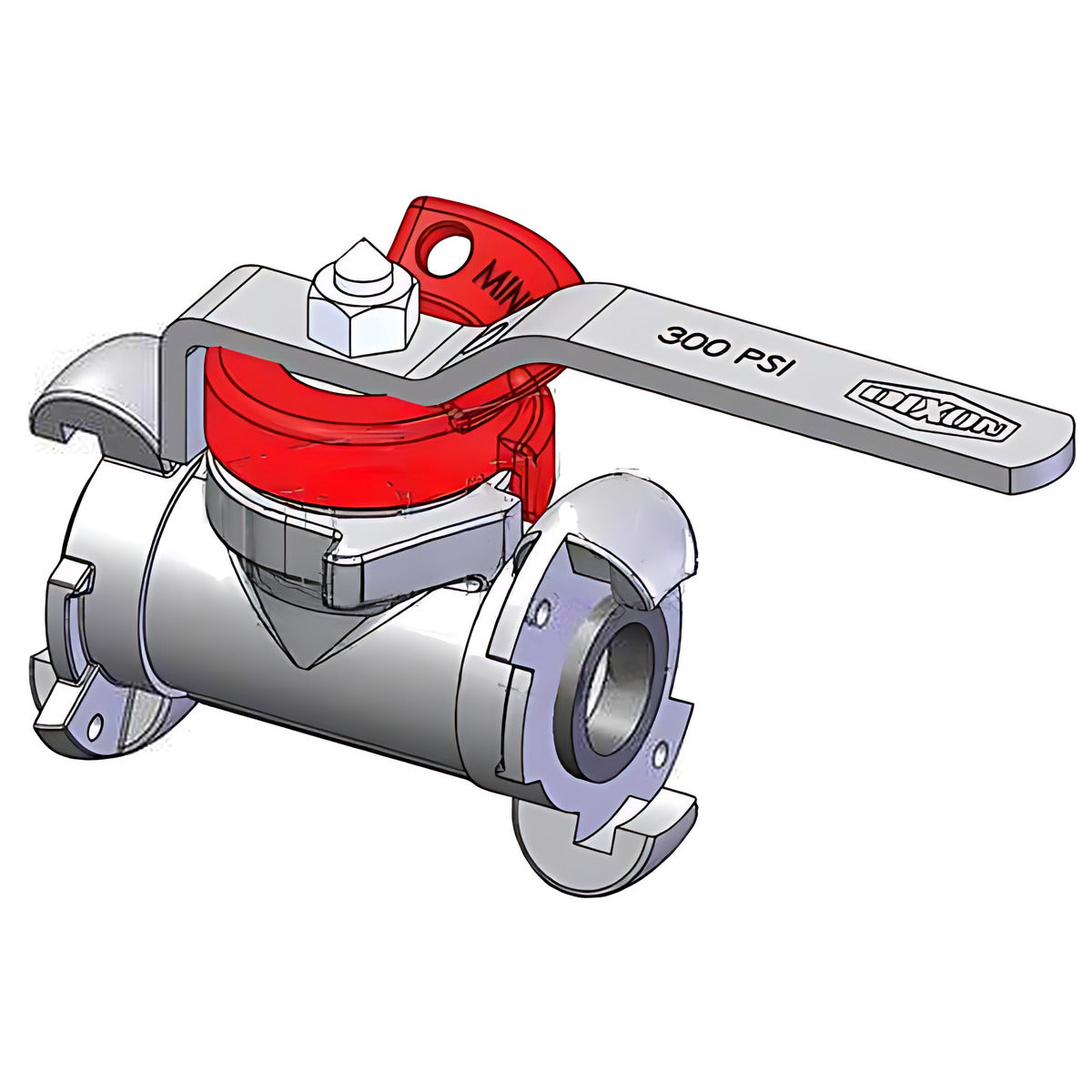 Dixon Minsup Lockout Econovalve Surelock Ball Valve, 1" to 2"