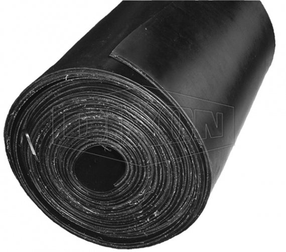 Dixon Natural Insertion Industrial Sheet Rubber 6 x 1200mm x 10m Black