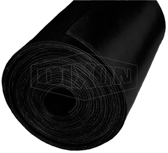 Dixon Neoprene Insertion Industrial Sheet Rubber 6 x 1200mm x 10m Black - AIMS Industrial Supplies