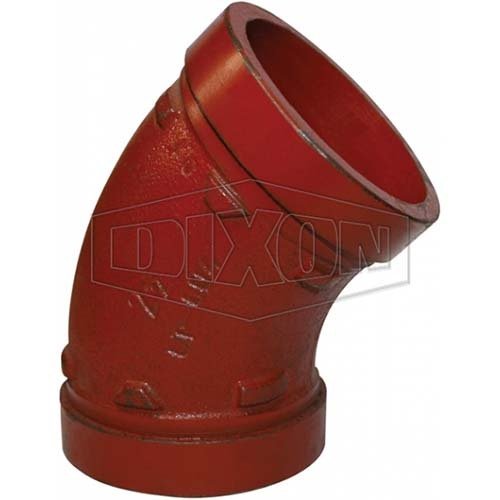Dixon Roll Grooved 45° Elbow Style 101 Painted - Galvanised - AIMS Industrial Supplies