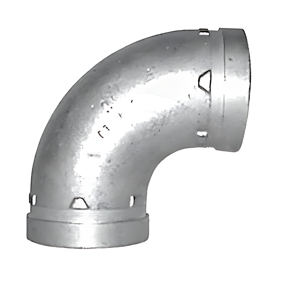 Dixon Roll Grooved 90° Elbow Short - Style 100S - Galvanised, 4" to 8"