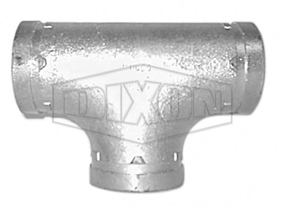 Dixon Roll Grooved Equal Tee Short Style 110 - Galvanised1