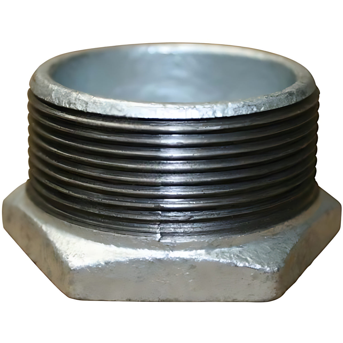 Dixon Screwed Reducing Hex Bush Male x Female BSP Galvanised Malleable Iron