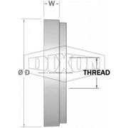 Dixon Shouldered Blank End With Female BSP Outlet Galvanised Mild Steel1