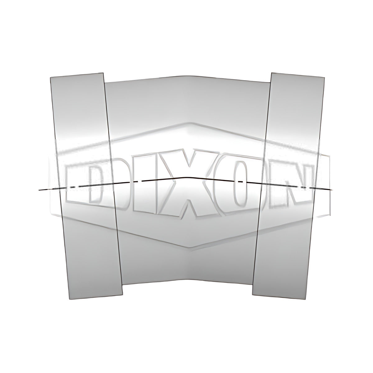 Dixon Shouldered End 10° Setting Piece Galvanised Mild Steel, 100 mm to 150 mm