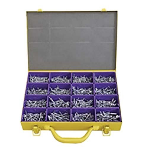 Dome Head Rivet (3.2 - 4.8mm) Aluminium Steel Assortment Kit - AIMS Industrial Supplies