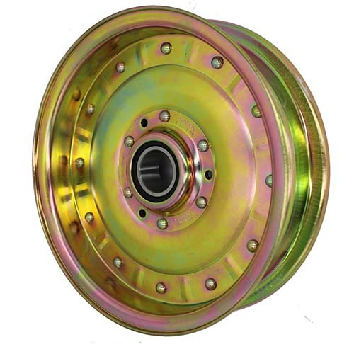 Don Dye Flat Flanged Idler Pulley 5.75" OD x 30mm ID x 2.48" Wide Double Row