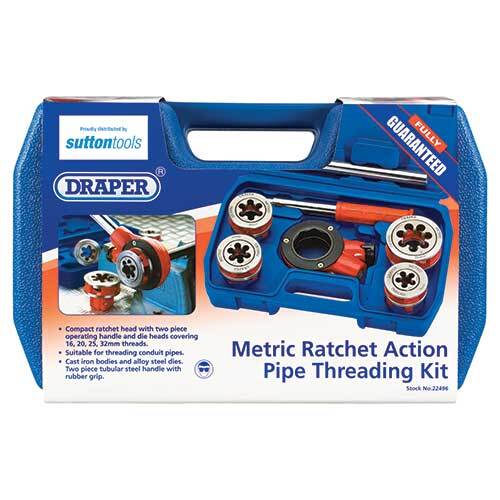 Draper Ratchet Action Pipe Threading Kit Metric M45500011