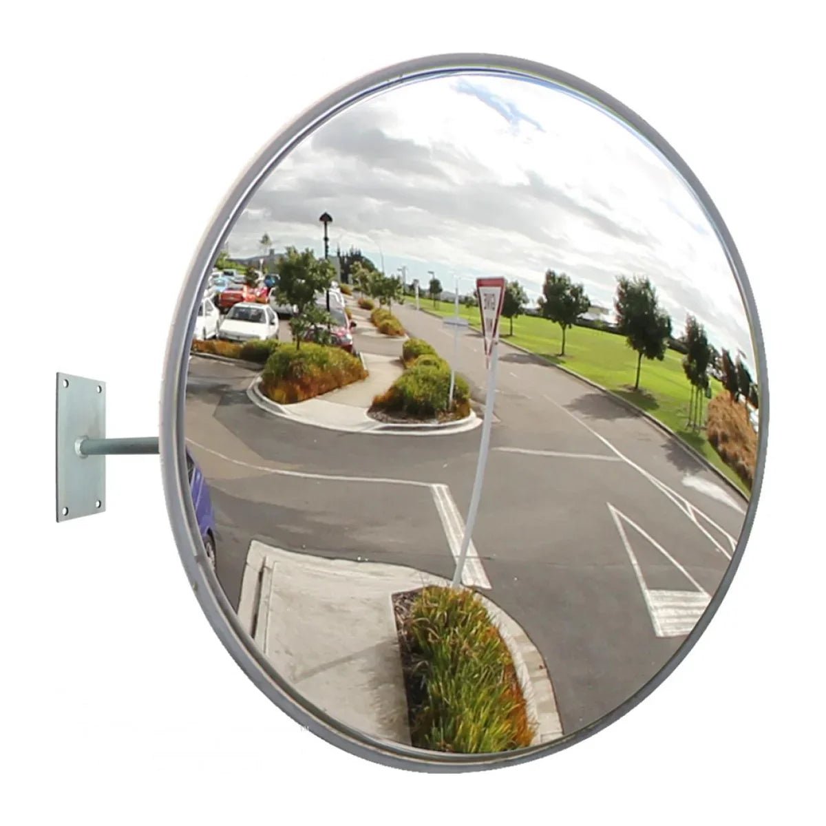 DuraVision Heavy Duty Outdoor Stainless Steel Convex Mirror - AIMS Industrial Supplies