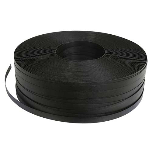 Dy-Mark Heavy Duty Polypropylene Hand Strapping 19mm x 1000m Black Roll - AIMS Industrial Supplies