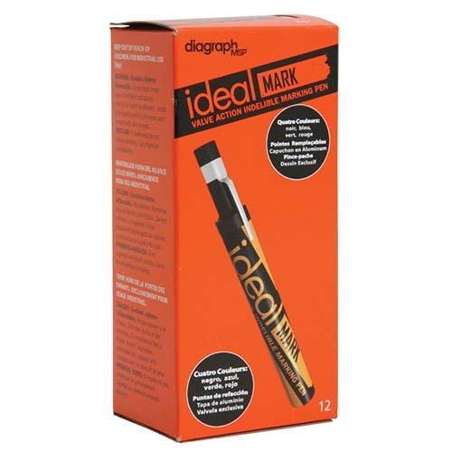 Dy-Mark Ideal Marker Black 12-Pack - AIMS Industrial Supplies