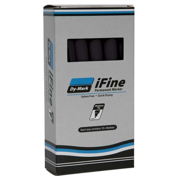 Dy-Mark Ink Marker iFine Black 10-Box - AIMS Industrial Supplies