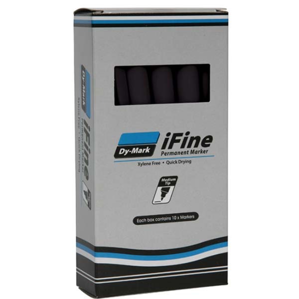 Dy-Mark Ink Marker iFine Black 10-Box2