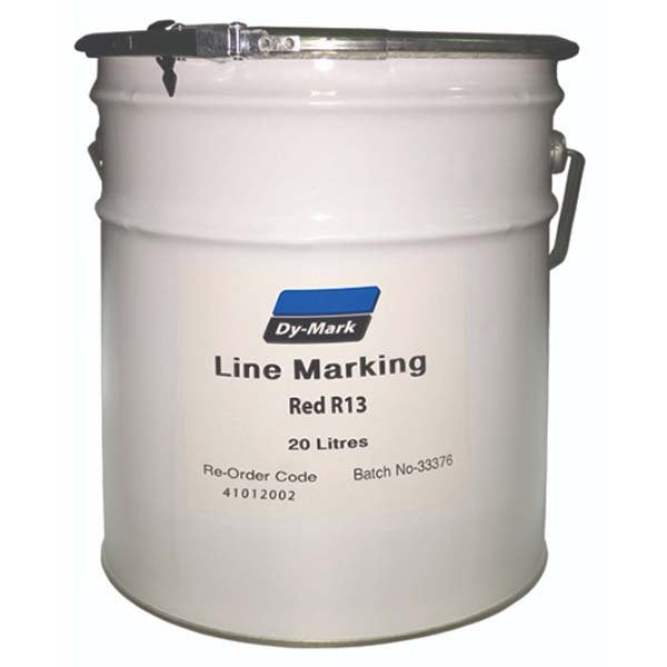 Dy-Mark Line Marking Paint Solvent-Based Red R13 20L