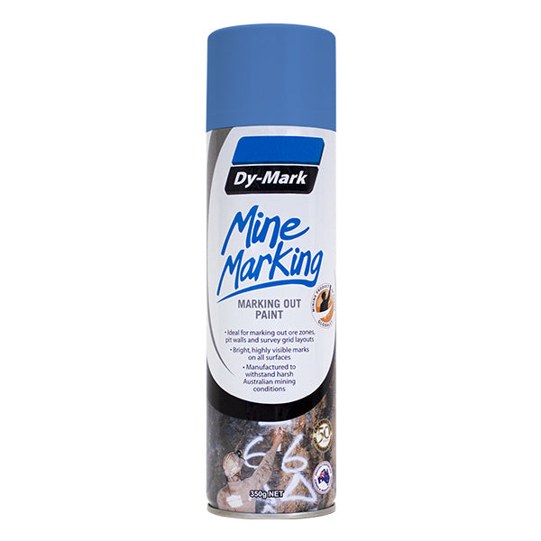 Dy-Mark Mine Marking Horizontal Spray Fluro Blue 350g