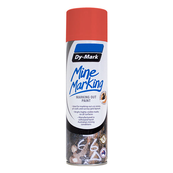 Dy-Mark Mine Marking Horizontal Spray Fluro Orange 350g