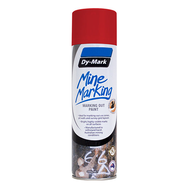 Dy-Mark Mine Marking Horizontal Spray Red 350g